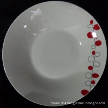 round soup plate,chinese ceramic plate,dinner plate